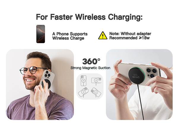 Amazon.com: UMEIJA Magnetic Wireless Charger 15W Charger-Fast ...