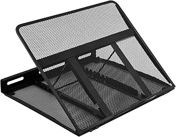 Amazon Basics Ventilated Adjustable Ergonomic Laptop Stand, 33 x ...